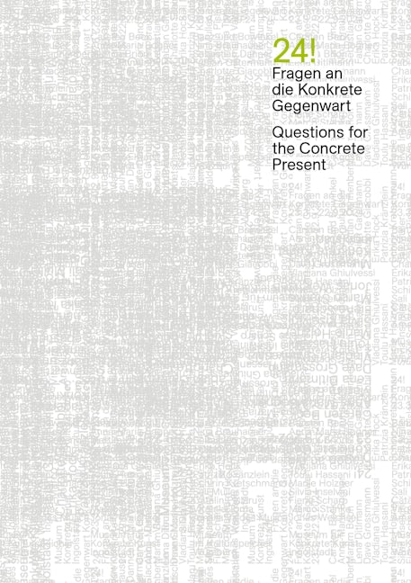 Book cover image for 24! Fragen an die Konkrete Gegenwart ISBN: 9783422802223
